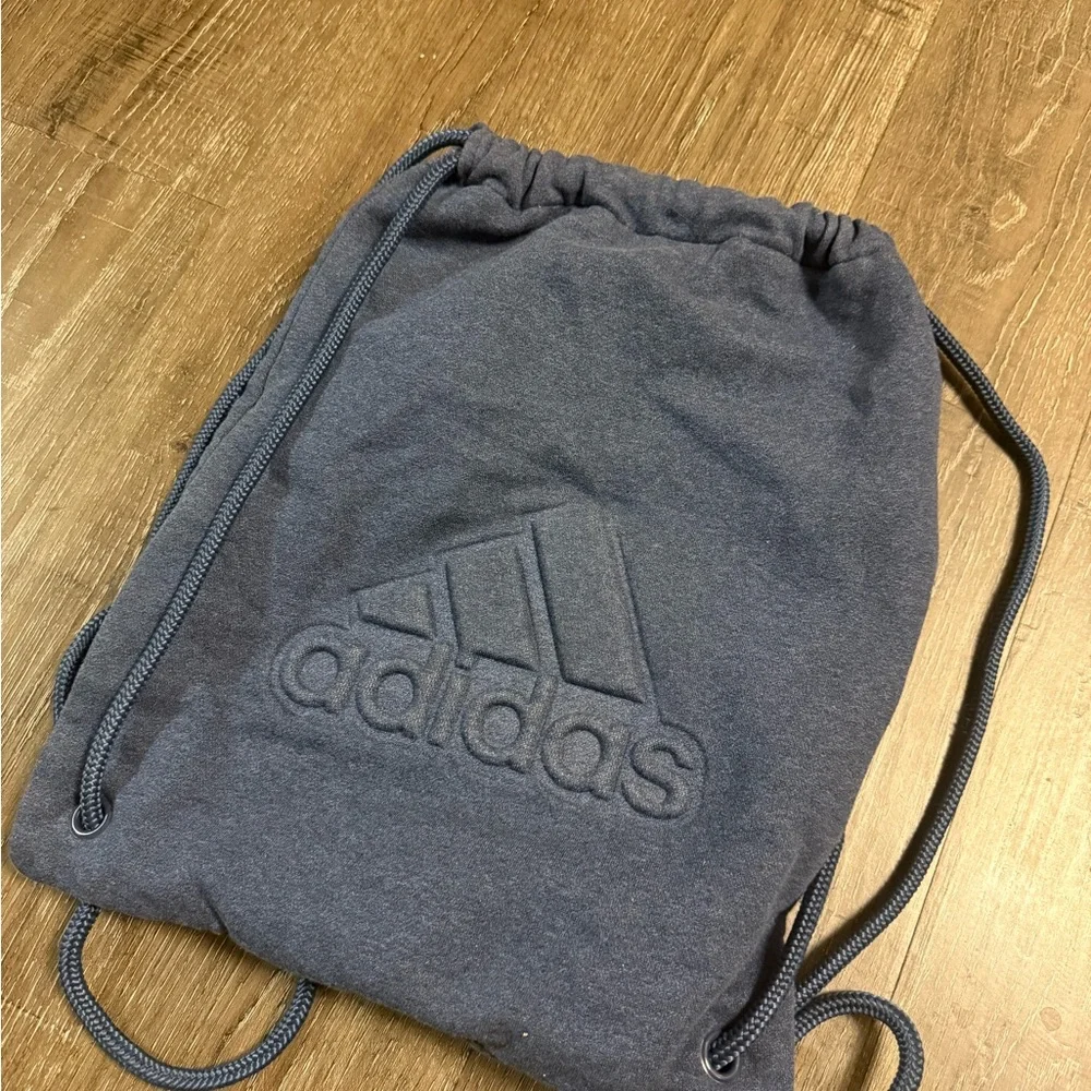 Adidas Charcoal Drawstring Backpack - Picture 2 of 5